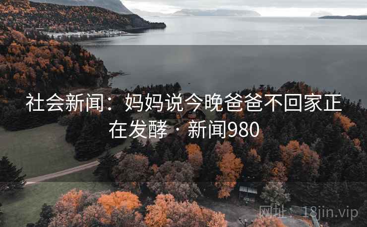社会新闻：妈妈说今晚爸爸不回家正在发酵 · 新闻980